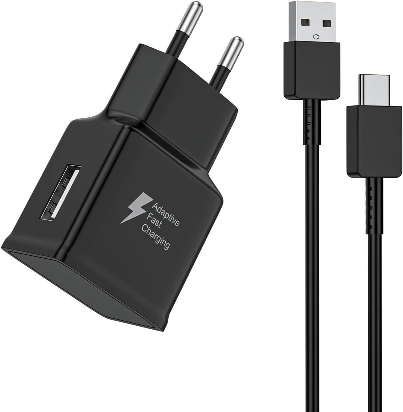 Samsung 15W Fast Charger with Quick Charge, USB-C to Samsung Galaxy A Series and S Series Devices (2m Cable)