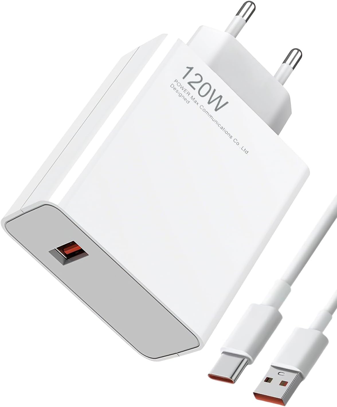 Kalanka 120W Rapid USB Charger with Cable for Compatible Phones