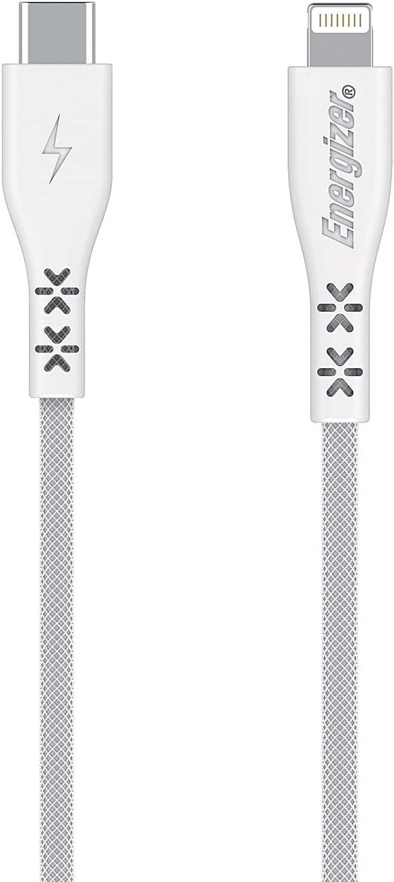 Cable KALANKA Lightning/USB-C de 1,2 m - Carga para iPhone, iPad, iPod - Ultra-Resistente - Garantía de por vida (Blanco)