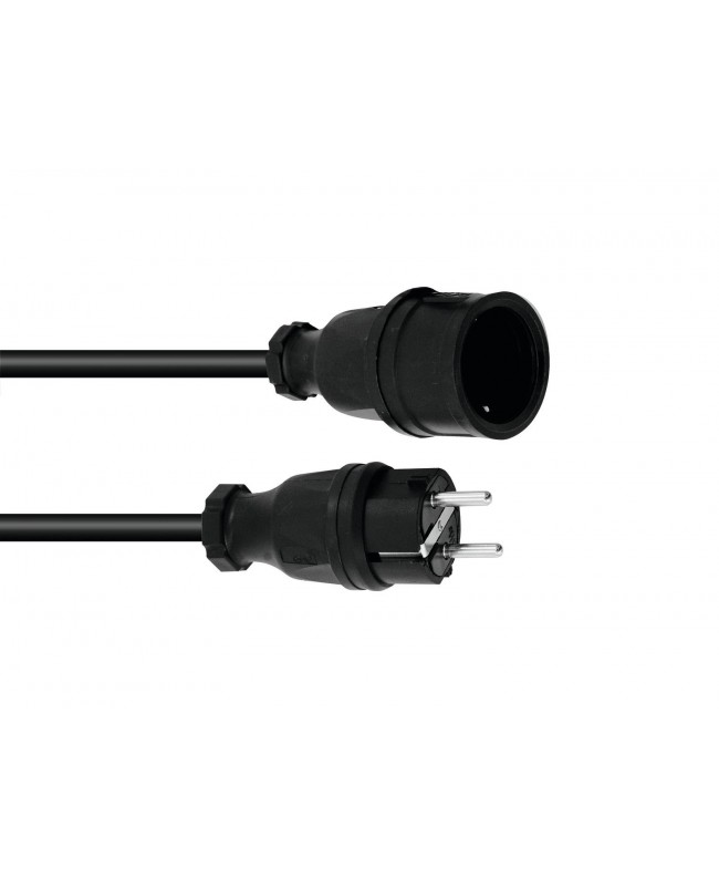 PSSO 3x1.5mm² Extension Cord, 20m Black (SW)