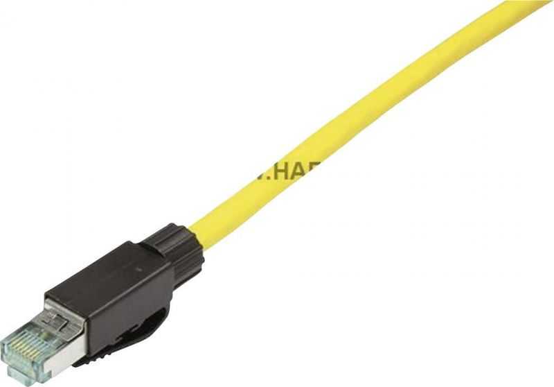 Harting Industrial RJ45 Plug Set, 8-Position, Straight, Black, 1 Piece (09 45 151 1520)