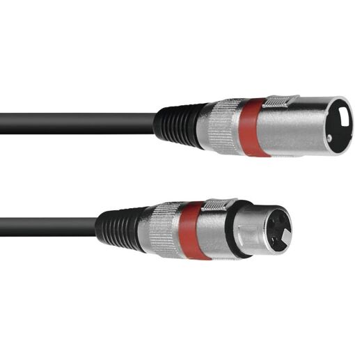 Omnitronic XLR Connection Cable (3-Pin, Black, 7.5m)
