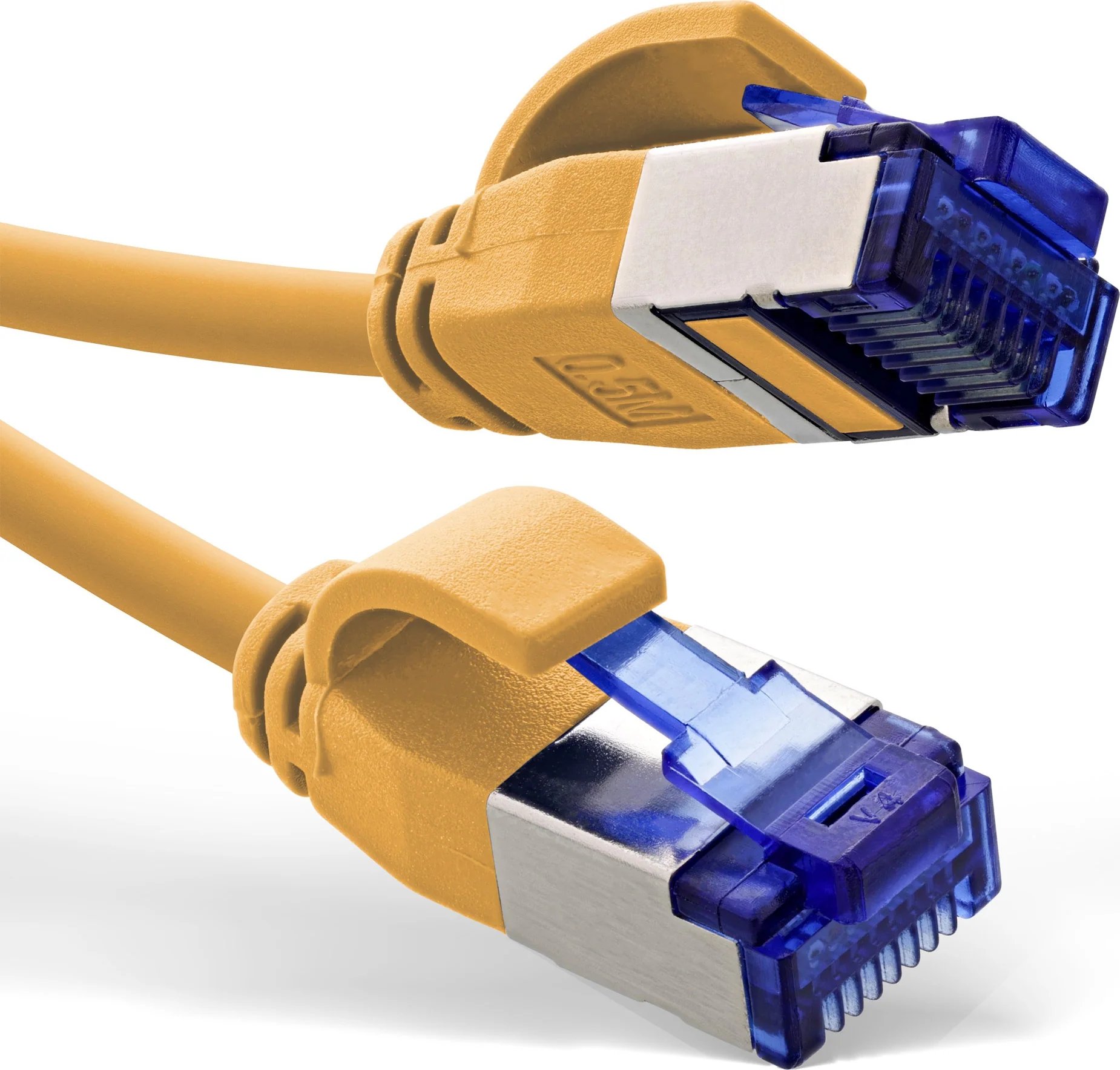 InLine® Slim Patch Cable, Cat.6A, S/FTP, TPE (LSZH), PoE, Yellow, 25m (74925Y)
