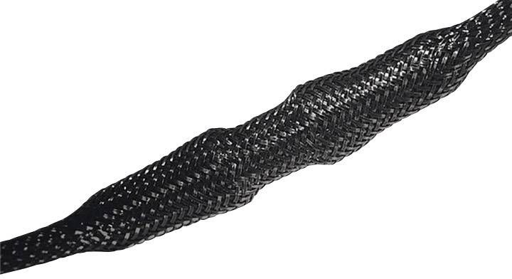 Hellermann Tyton 170-11000 Black Polyester Heat Shrink Tubing, 1.5 cm OD, 100 m Length