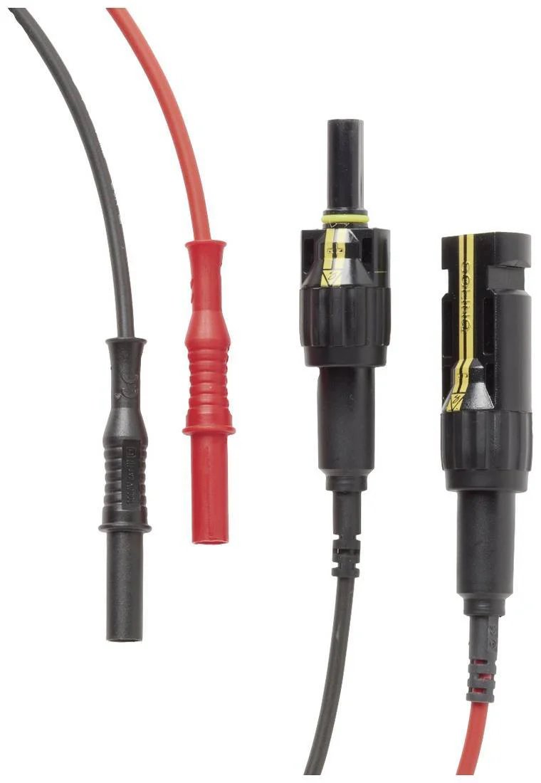 Fluke MC4 to 4mm Measurement Leads, Black/Red Pair