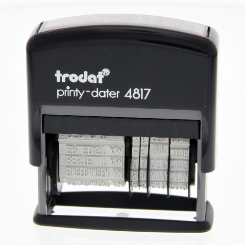 Trodat Printy Dater 4817 Date Stamp, SB, for Markets: DE - LU - AT - CH (51 48171)