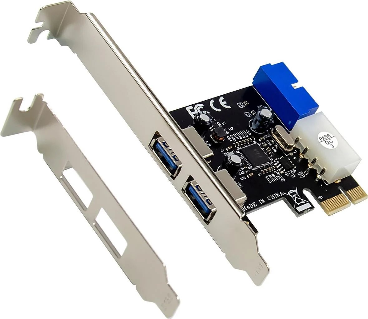 InLine 4-Port USB 3.2 Gen.1 Expansion Card - PCIe Low Profile
