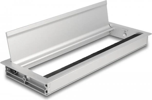 Delock Cable Pass-Through for Table Installation with Brush, Silver (66864)