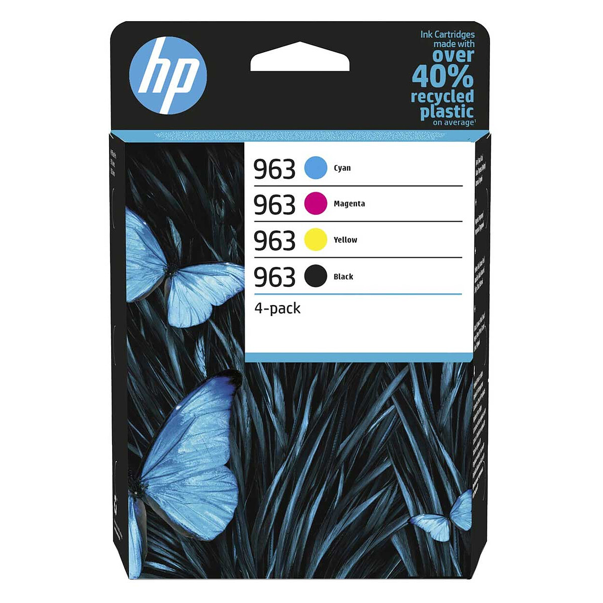HP 963 (6ZC70AE) - Pack de 4 cartouches d'encre Noir/Cyan/Magenta/Jaune