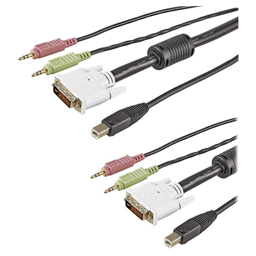 StarTech.com 1.8m USB DVI 4-in-1 Cable with Audio and Microphone Jack