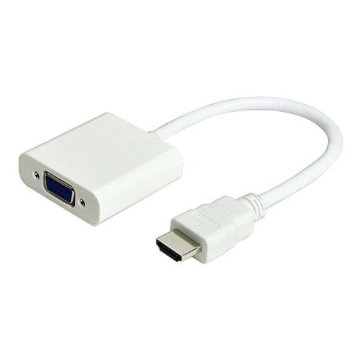 Convertisseur vidéo MicroConnect - HDMI vers VGA - Blanc