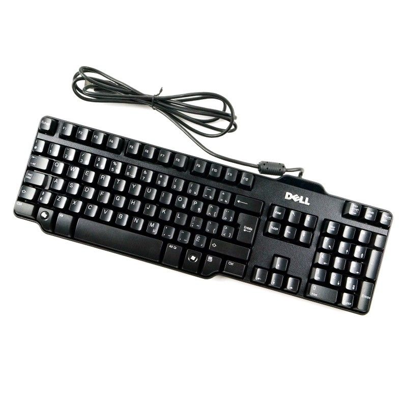 Dell AZERTY Black USB Keyboard L100 DJ329 SK-8115 RT7D50 104-Key PC Keyboard