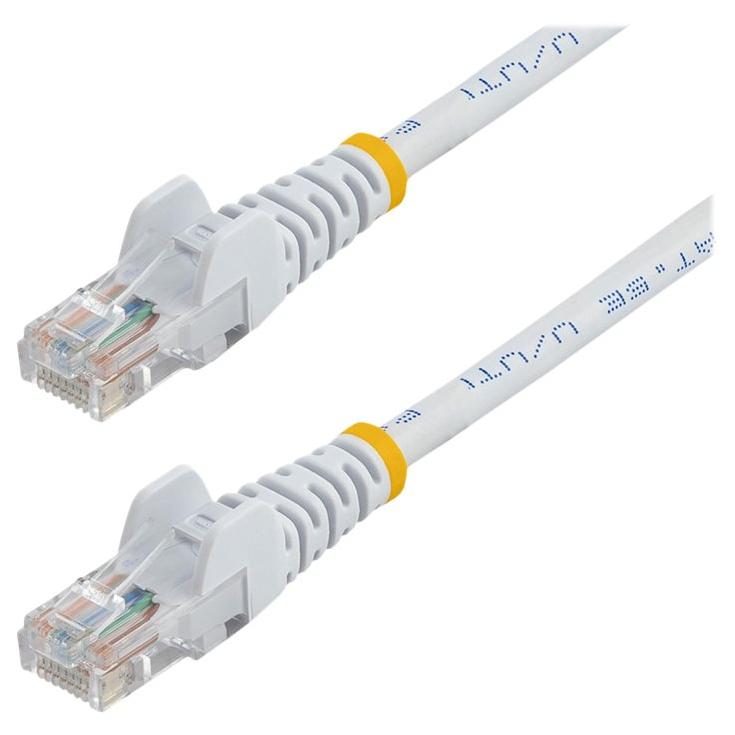 StarTech 10ft UTP Cat5e Cable - Non-Kink, White Ethernet RJ45