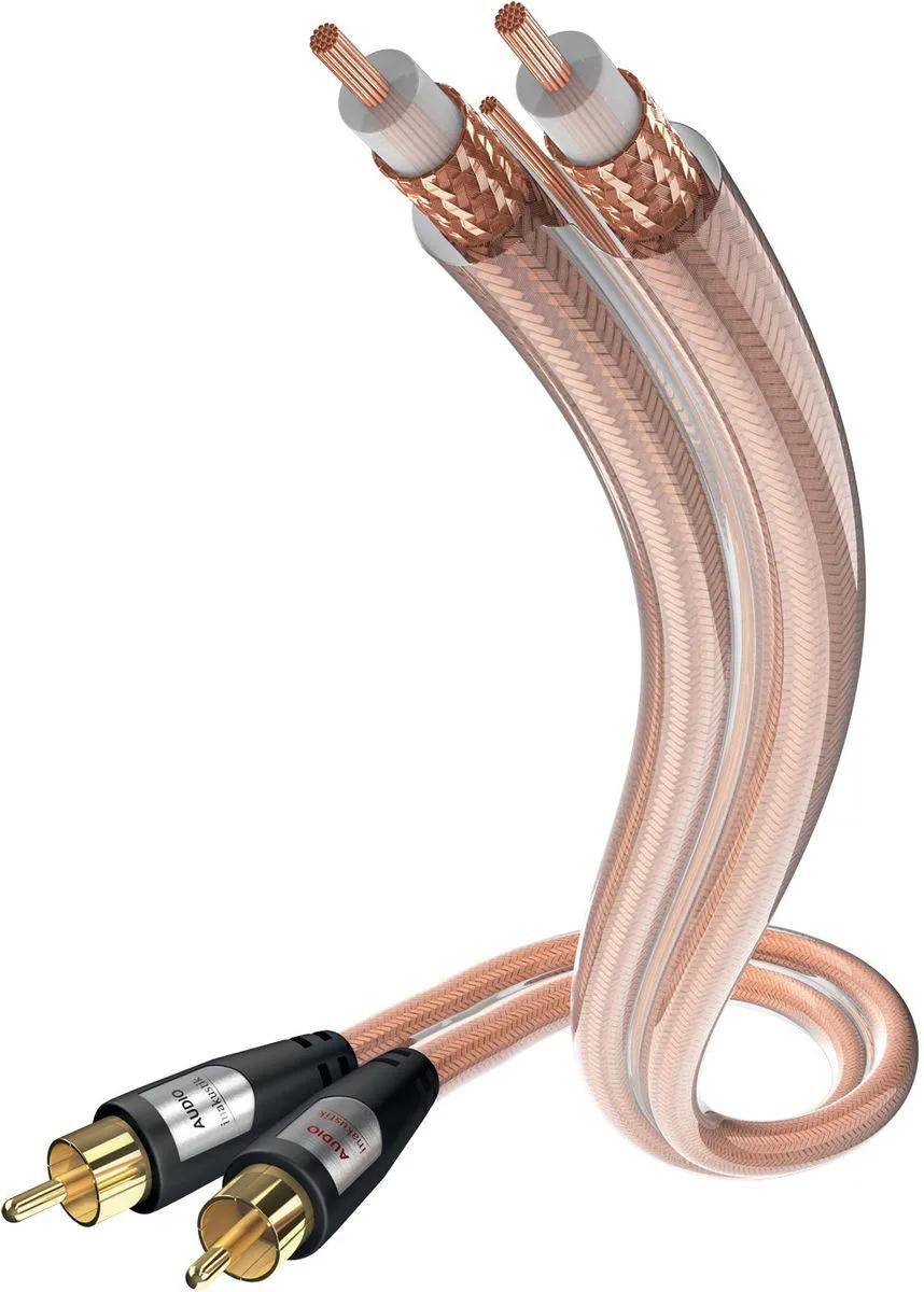 Inakustik 0030413 3m RCA Audio Cable Transparent