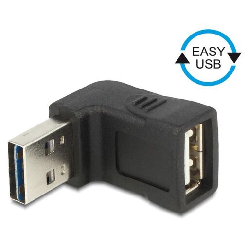 Delock USB Adapter - 90° Angle, Black