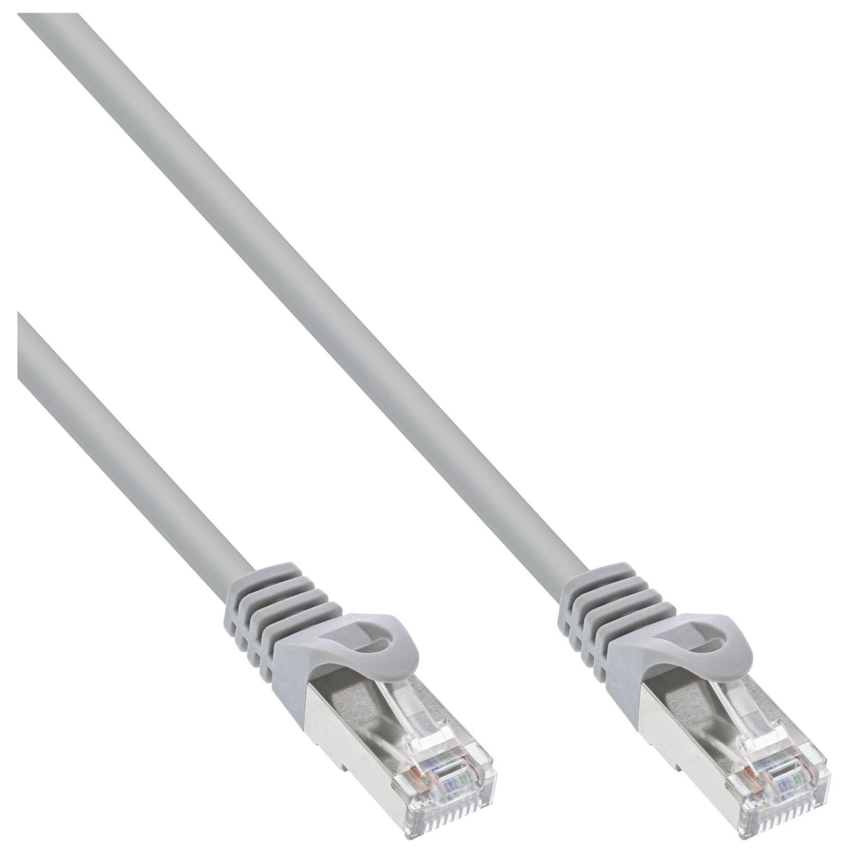 Cable SFTP INTOS ELECTRÓNICA, 30m, CAT 5e, moldeado gris, RJ-45 (M) a RJ-45 (M)