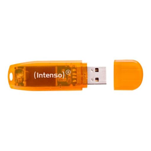 Intenso Rainbow 64GB USB Flash Drive - Orange