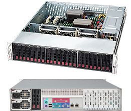 Super Micro Computer SC216BE1C-R920LPB 2U Rack Mountable Extended ATX Motherboard with SATA/SAS and Hot-Swap 920W Power Supply - Black