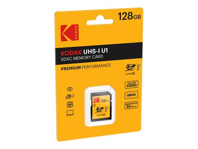 Kodak 128GB UHS-I U1 SDXC Flash Memory Card