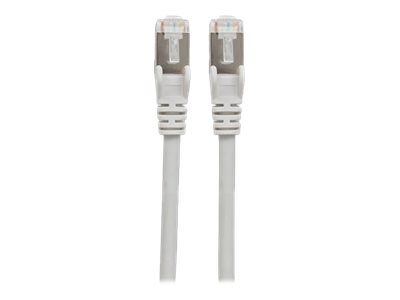 IC Intracom Cat6A Network Patch Cable, 1m, Grey, Snagless