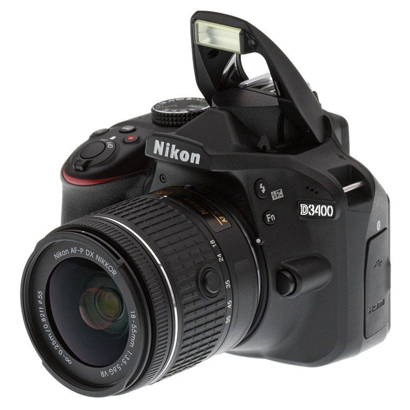 Nikon D3400 Digital SLR Camera (with Nikkor AF-P 18-55mm VR Lens)