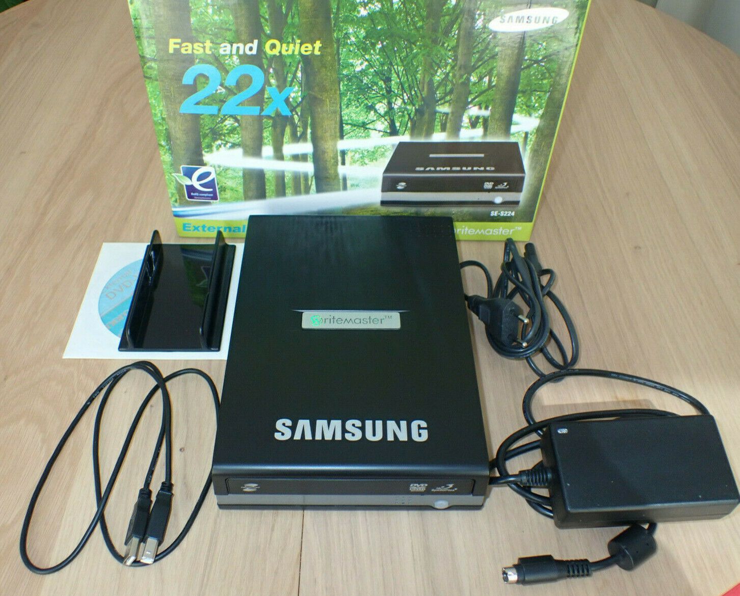 Samsung WriteMaster SE-S224Q External DVD Drive - Black