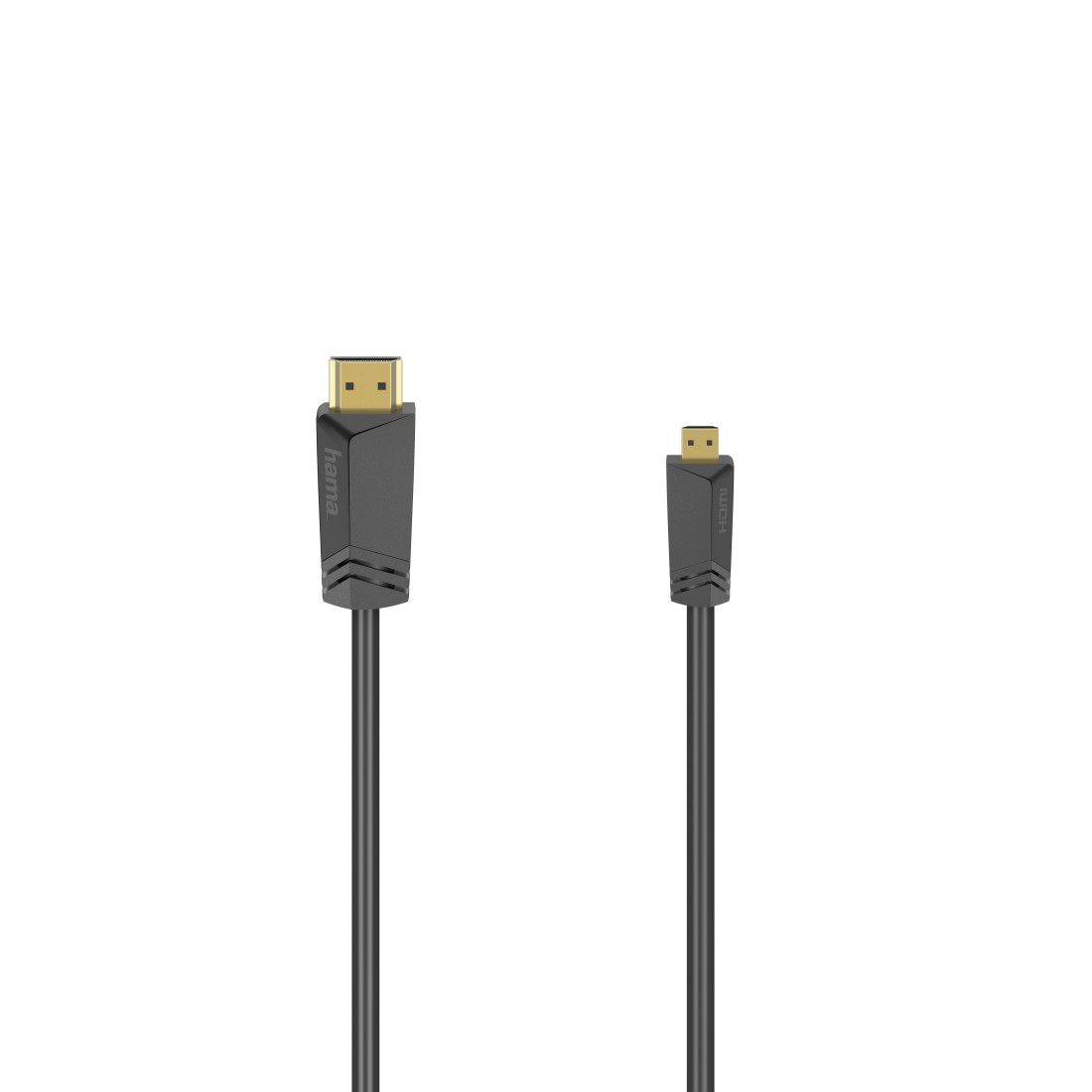 Hama HDMI Cable, Type A to Micro D, 1.5m