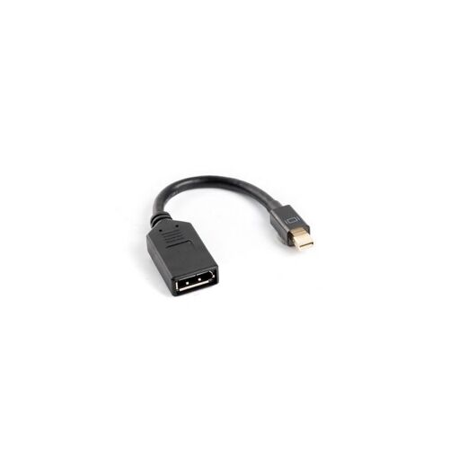 Mini DisplayPort Adapter (1.2) Male to Female, 10cm Black