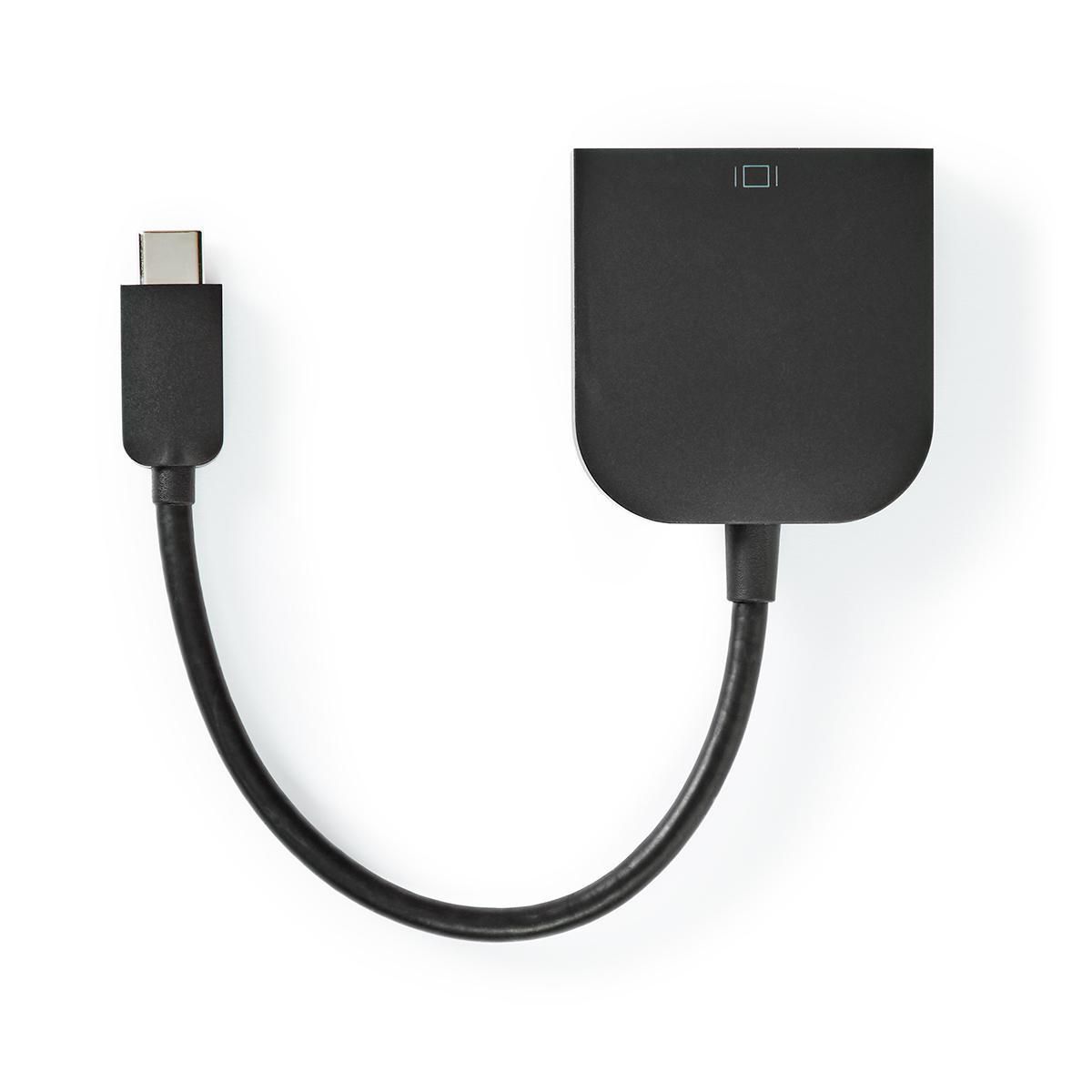 Adaptador Nedis USB-C a DVI (0,2 m, Negro)