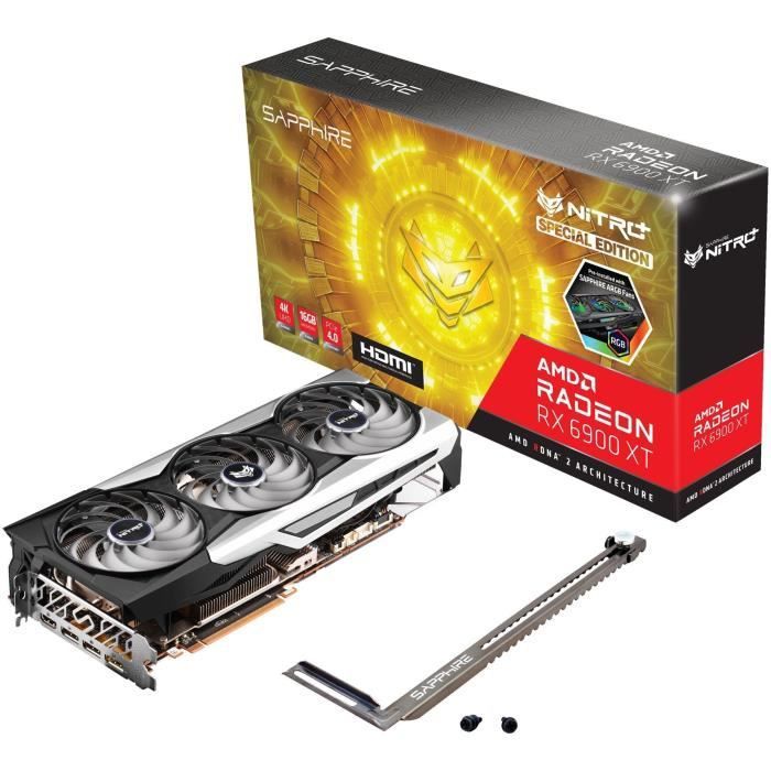 Carte graphique Sapphire NITRO+ Radeon RX 6900 XT SE - Radeon RX 6900 XT - 16 Go GDDR6 - PCIe 4.0 x16 - 3 ports DisplayPort, HDMI