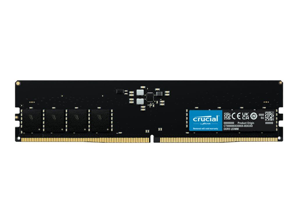 Micron Technology DDR5 16GB DIMM (288-pin, 4800MT/s, CL40, 1.1V, Unbuffered, Non-ECC)