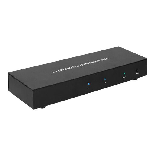 Commutateur KVM MicroConnect 2 ports DisplayPort et USB 2.0