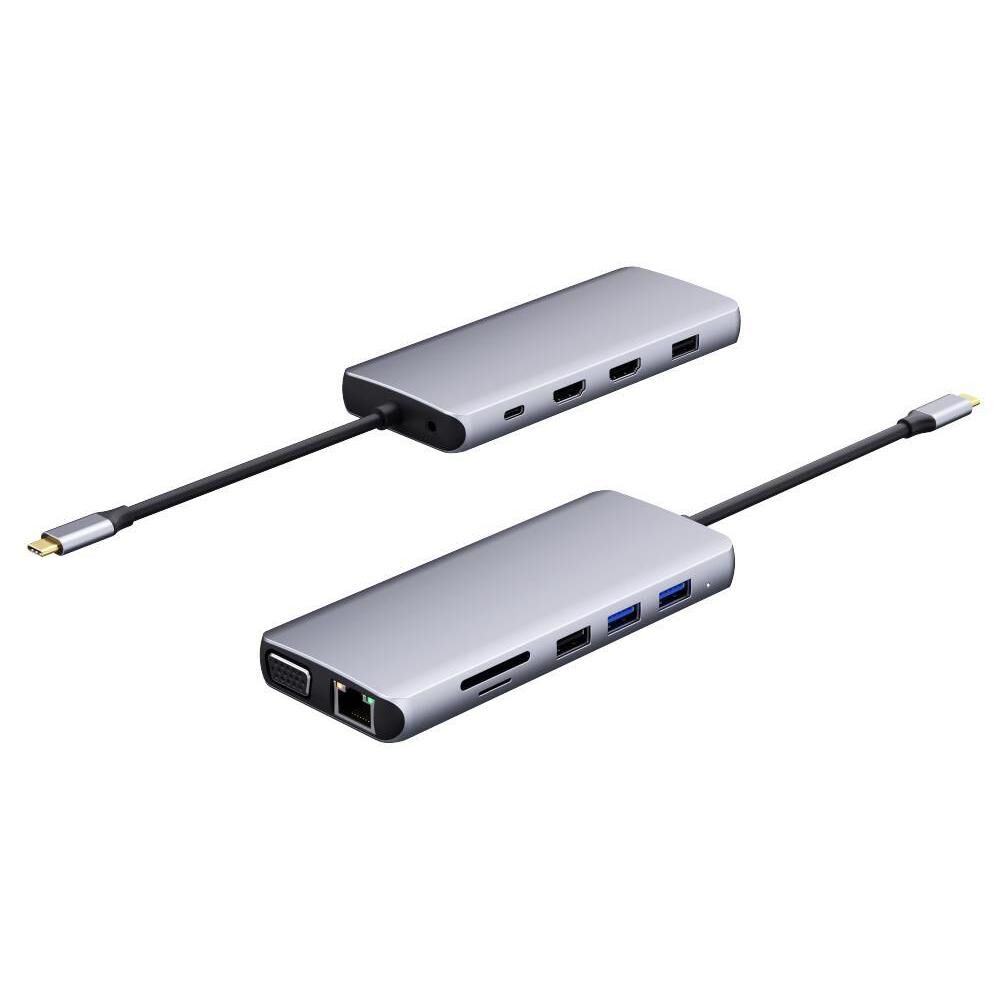 eSTUFF ES623009 Hub and Connector, Grey