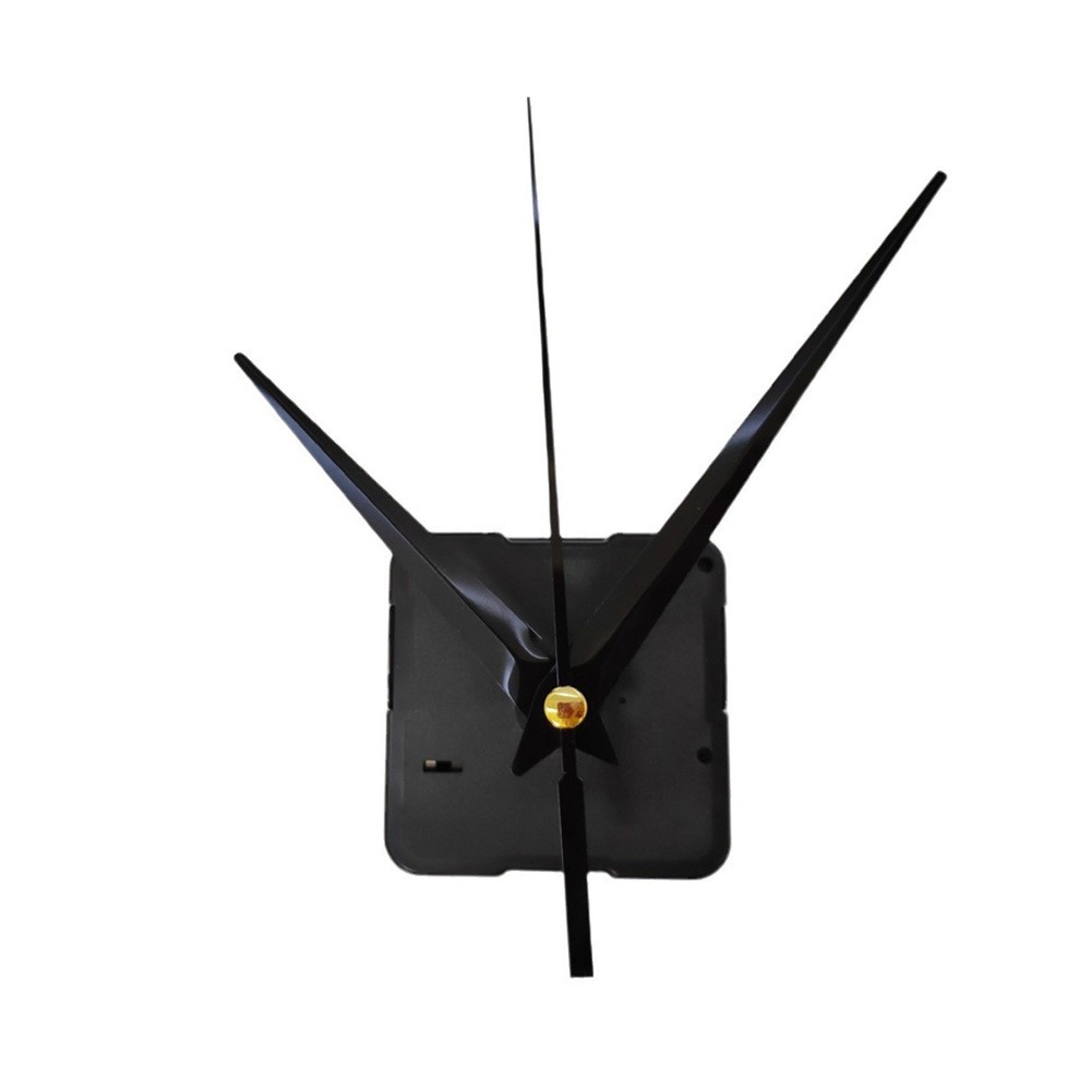 Silent Quartz Clock Movement with 22mm Axis and Black Hands