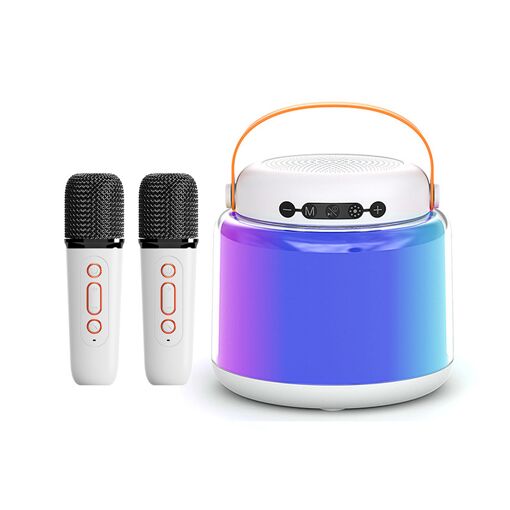 Machine de karaoké INF Y8 à double microphone avec haut-parleur Bluetooth