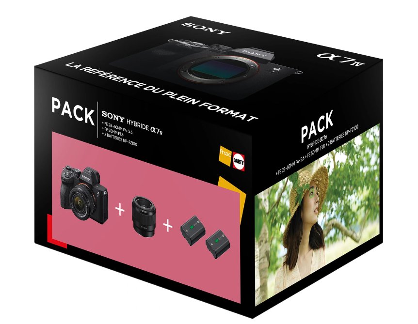 Sony Alpha 7IV Hybrid Camera Kit with Lenses and Batteries