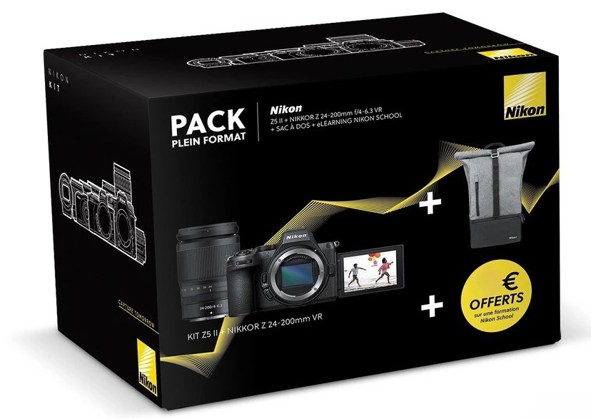 Nikon Z5II Hybrid Camera Kit with 24-200VR Lens, Backpack and 2 Hours of Nikon School Remote Learning
