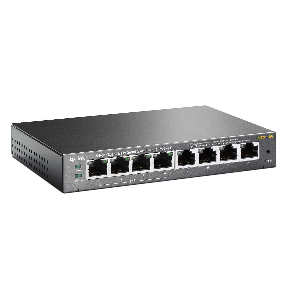 Conmutador TP-Link TL-SG108PE de 8 puertos