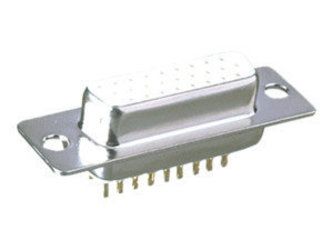 Electro DH 08.170/15 Female 'D' SUB Connectors, High Density, Solderable, 15 Contacts