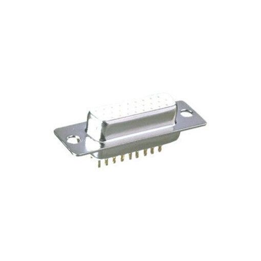 Conectores femeninos 'D' SUB de Electro DH, alta densidad, soldables, 15 contactos