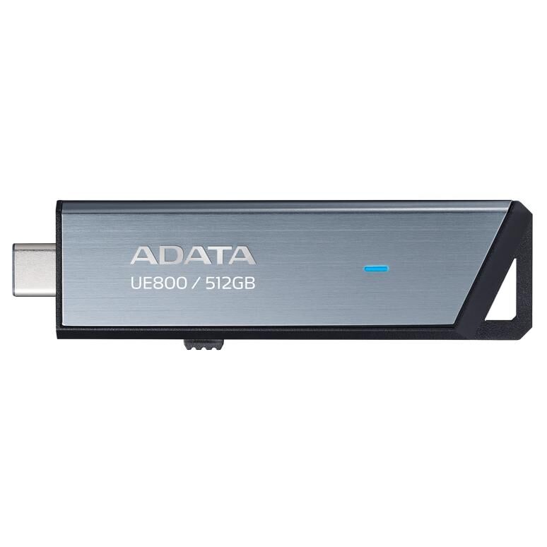 ADATA UE800 512GB USB Type-C 3.2 Gen 2 Flash Drive (Silver)