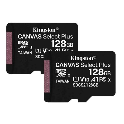 Kingmax Technology Canvas Select Plus Micro SD Card 128GB up to 100MB/s SDCS2/128GBSP Class 10 (2-Pack)