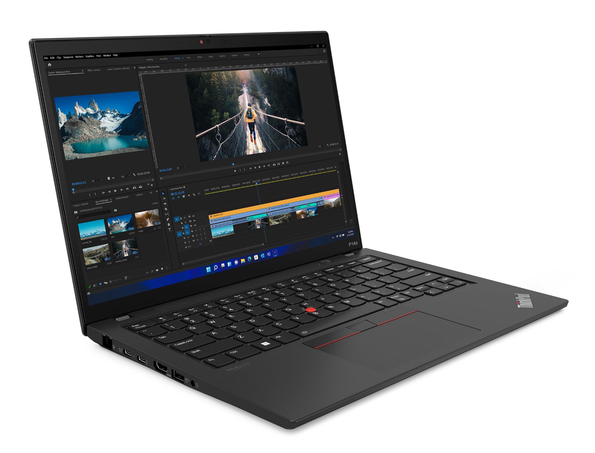 Lenovo ThinkPad P14s Gen 4 - 14" Core i7, 32GB RAM, 1TB SSD, Black (AZERTY Keyboard)