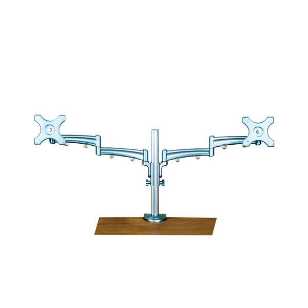 VALUE Desk Monitor Arm with Flat Screen Support, Silver