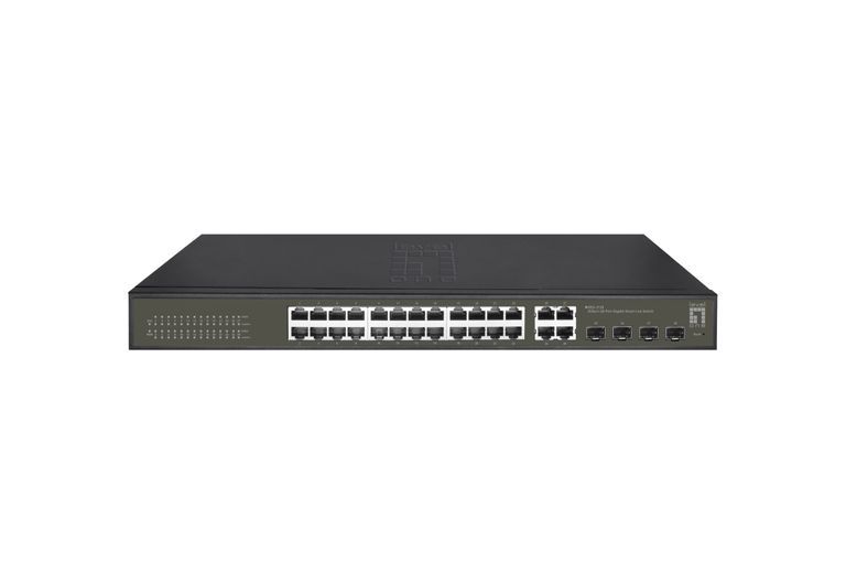LevelOne Managed Gigabit Ethernet Switch GES-2128 (Black)