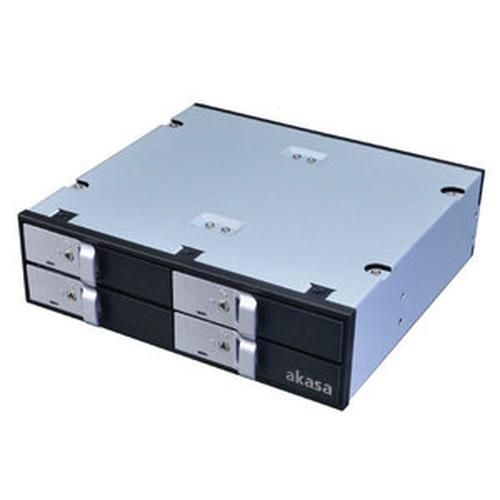 Akasa Compatible Elite 5.25in Drive Frame for Four 2.5in HDDs/SSDs