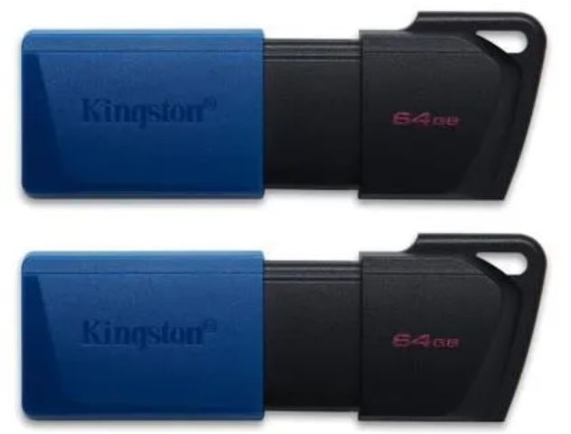 Kingston DataTraveler Exodia M 64GB USB 3.2 Gen 1 Flash Drive (Black + Blue)