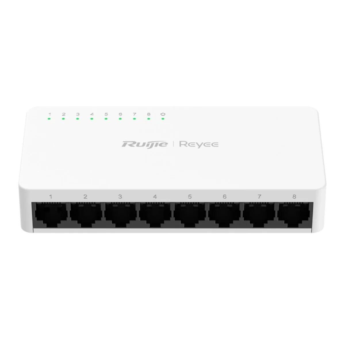 Commutateur Ruijie non géré, 8 ports 10/100 RJ45, boîtier en plastique