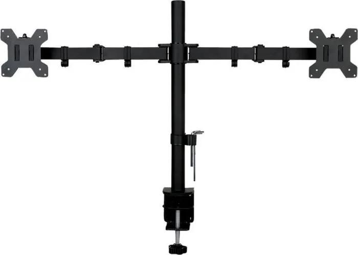 ART L-02N Monitor Stand - Desk Mount for 2 Monitors 13-27"
