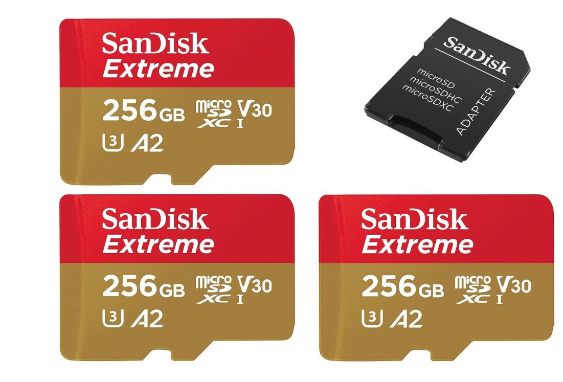 Carte microSDXC SanDisk Extrême - 256 Go, Classe 10